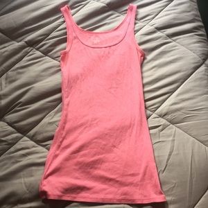 Neon pink tank top a little worn in